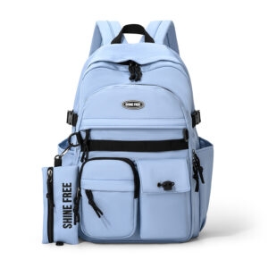 large capacity casual trendy school backpacks waterproof backpack student school backpack for teenager